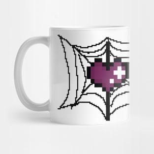 spider web heart Mug
